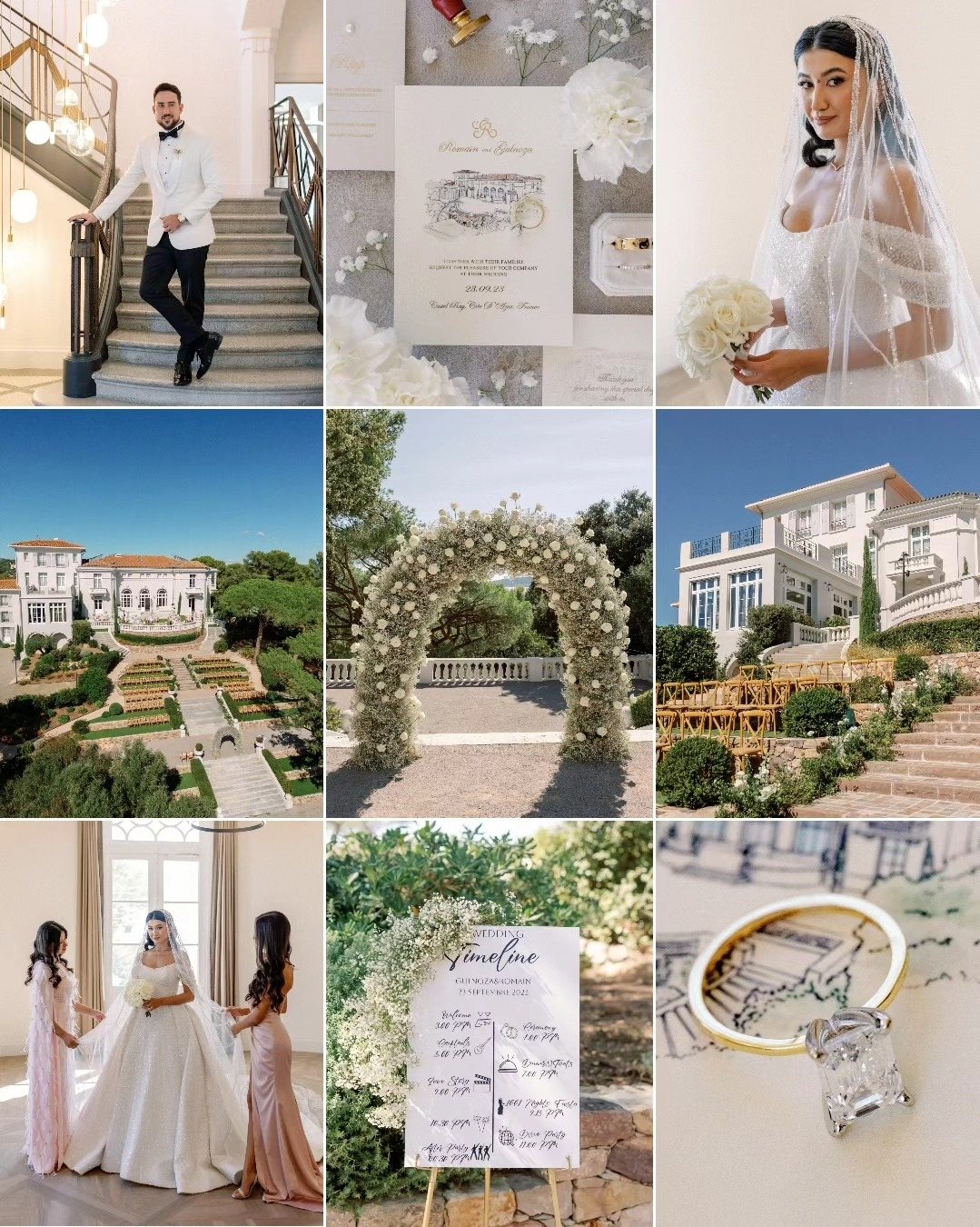 Détails du mariage : marié, faire-part, mariée, domaine, arche, alliance